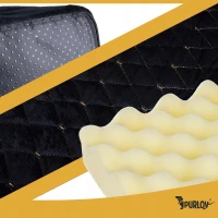 Purlov 26914 Ortopedický pelíšek pro psa 65 x 55 cm, vel. S, černá 