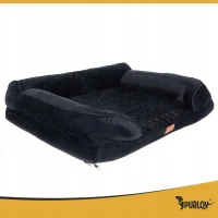 Purlov 26915 Ortopedický pelech pre psov 80 x 65 cm, veľkosť. M, čierny