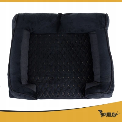 Purlov 26915 Ortopedický pelech pre psov 80 x 65 cm, veľkosť. M, čierny