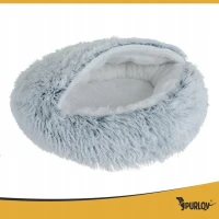 Purlov 26583 Pelíšek pro psa/kočku 44 x 38 x 6 cm, vel. S, šedý 