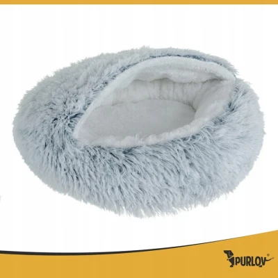 Purlov 26583 Pelíšek pro psa/kočku 44 x 38 x 6 cm, vel. S, šedý 