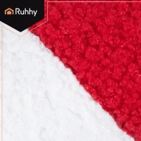 Ruhhy 27031 Vianočný dekoračný vankúš v tvare cukríka 30 x 15 cm, červený a biely