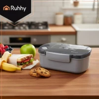 Ruhhy 26169 Svačinový box s přihrádkami 800 ml, šedý