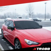 Xtrobb 27186 Ochranná textilná clona na čelné sklo a zrkadlá 183 x 80 cm, čierna