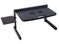 Verk 06162 Stolek na notebook E-Table 51 x 30 cm, černá