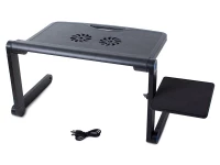 Verk 06162 Stolek na notebook E-Table 51 x 30 cm, černá