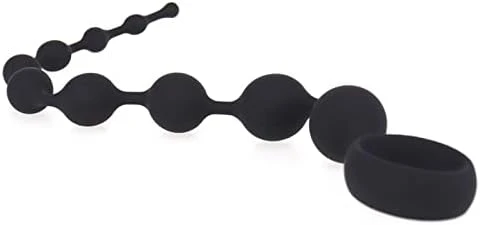 Sensual A101 Análne guličky silikónové 35 cm, čierne