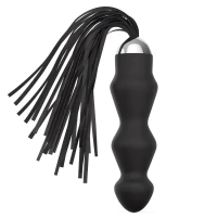 Sensual A105 análny kolík s chvostom 45 cm, čierny