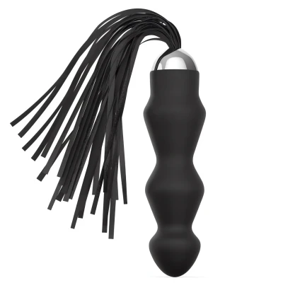 Sensual A105 análny kolík s chvostom 45 cm, čierny