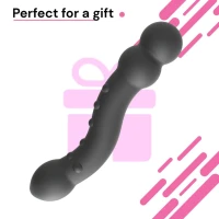 Sensual A106 Anální dildo pro muže s masáží prostaty 18 cm, černé