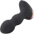 Vibračný análny kolík Sensual A123 ovládaný cez aplikáciu v telefóne, 12 cm, čierny