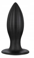 Sensual A125 Anální kolík s přísavkou 17,5 cm, černý 
