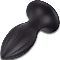 Sensual A125 Anální kolík s přísavkou 17,5 cm, černý 