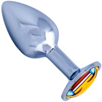 Sensual Anální kolík kovový Love anal 7,2 cm, střibrný