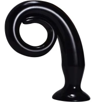 Sensual A65 Flexibilní anální dildo s přísavkou 42 cm, černá