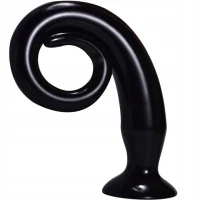 Sensual A65 Flexibilní anální dildo s přísavkou 42 cm, černá