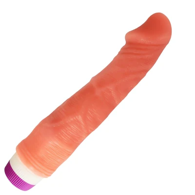 Sensual D10-2 Realistický vibrátor 20 cm, béžový