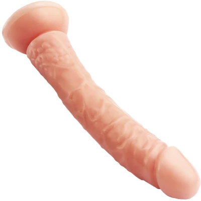 Sensual D26 Realistické dildo s přísavkou 21 cm, béžové