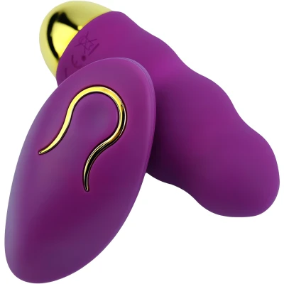 Vibračné vajíčko Sensual M17-7, 12 vibračných režimov, USB, fialové