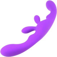 Sensual M28 Dvojité silikonové dildo 23 cm, flexibilní, fialové
