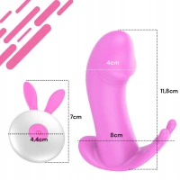 Sensual M92 Masážní vibrátor s dálkovým ovládáním, růžový