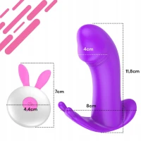 Sensual M92 Masážní vibrátor s dálkovým ovládáním, fialový