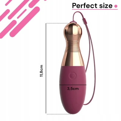 Sensual M94 Mini vibrátor ve tvaru vejce, 10 režimů, fialová