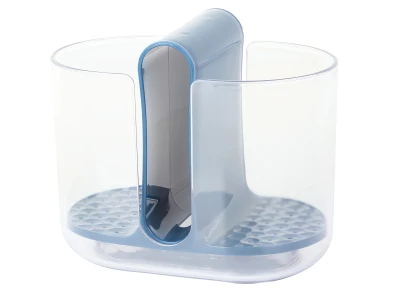 Verk 24220 Dvoukomorový stojan na příbory, žlutý