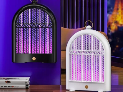 Verk 24604 Elektrický lapač hmyzu s UV světlem, závěsný, 2 režimy, USB, bílý