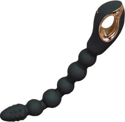 Sensual W118 Flexibilní dámský vibrátor 30 cm, černý