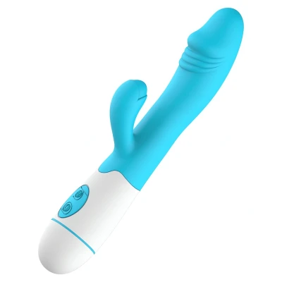 Sensual W25-3 Vibrátor na G-Bod 19 cm, světle modrý