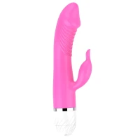 Sensual W36 Vibrátor Rabbit 19 cm, 30 vibračních režimů, světle růžový