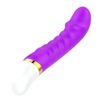 Sensual W36 Vibrátor Silicone 19 cm, fialový