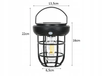 Verk 12337 Solární lampa se senzorem soumraku a pohybu, 3 režimy, 1800 lm