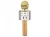 Verk 27424 Karaoke bluetooth mikrofon, 600mAh, zlatý