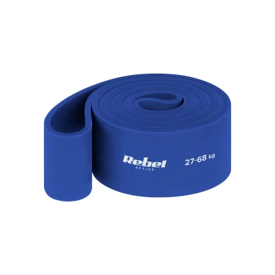 Rebel RBA-3001 Odporová guma TPE - Power Band PT-6, 27-68 kg, modrá