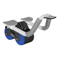 Rebel RBA-3068 Posilovací přístroj břišních svalů AB Roller Wheel, LCD, AB-3, černo-modrý