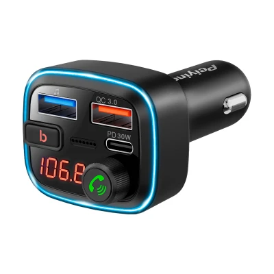 Peiying URZ0487 Transmitter FM, MP3, Bluetooth 5.3, USB, USB-C, 12V / 24V 