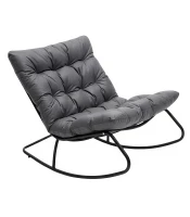 Gordon G1147 Houpací křeslo s měkkým polštářem, černošedé