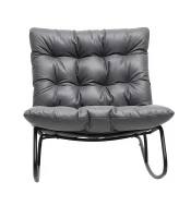 Gordon G1147 Houpací křeslo s měkkým polštářem, černošedé