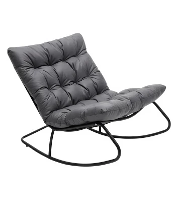 Gordon G1147 Houpací křeslo s měkkým polštářem, černošedé
