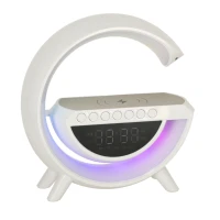 KIK KX3742 Multifunkčný reproduktor Bluetooth RGB s bezdrôtovou nabíjačkou, biely