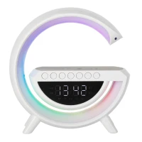 KIK KX3742 Multifunkční Bluetooth reproduktor RGB s bezdrátovou nabíječkou, bílý