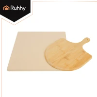 Ruhhy 26916 Kámen na pizzu 38 x 36 cm + lopatka