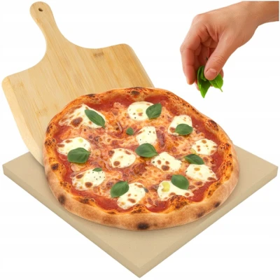 Ruhhy 26916 Kámen na pizzu 38 x 36 cm + lopatka
