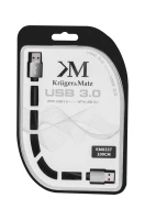 Kruger&Matz KM0337 USB / USB 3.0, 100 cm, černý
