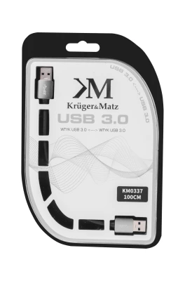 Kruger&Matz KM0337 USB / USB 3.0, 100 cm, černý