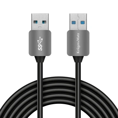 Kruger&Matz KM0337 USB / USB 3.0, 100 cm, černý