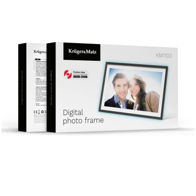 Kruger&Matz KM1103 Digitální fotorámeček Frameo WiFi, 10,1 palců, s podsvícením, černý