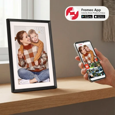 Kruger&Matz KM1103 Digitální fotorámeček Frameo WiFi, 10,1 palců, s podsvícením, černý